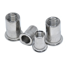 Flat Countersunk Head 304 Stainless Steel m8 Rivet Nut Aluminium Threaded Rivets Nut Riveted Nuts